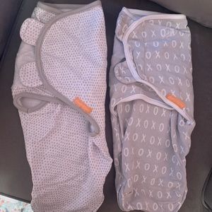 Pack of 2 swaddles for baby girl or boy.